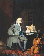 TROOST, Cornelis Portrait of a member of the Van der Mersch family oil painting